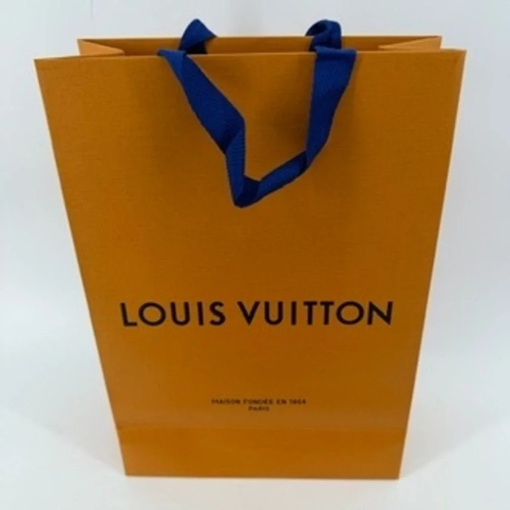 Louis Vuitton Orange Magnetic Gift Box and Shopping Bag Set Luxury Packaging